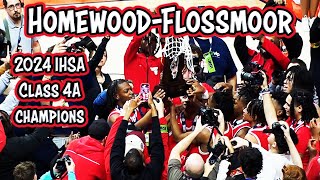 HOMEWOODFLOSSMOOR vs NORMAL  2024 IHSA Boys Basketball State Championship Illinois [upl. by Bernita]