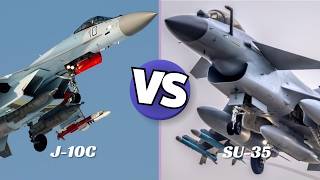 Air Combat FaceOff Su35 vs J10C Which Fighter Comes Out on Top [upl. by Relyuhcs]