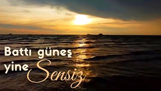 ZAAF  Battı Güneş Yine Sensiz Official Lyric Video [upl. by Luelle341]