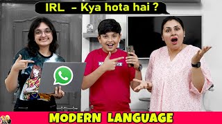 MODERN LANGUAGE  Funny Family Code Language Challenge  Aayu and Pihu Show [upl. by Christoph128]