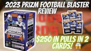 🚨PRIZM FOOTBALL KEEPS ON GIVING 2023 PRIZM 🏈 BLASTER REVIEW 2 TOP ROOKIE BANGER PULLS 😱 🔥 [upl. by Ahsenra]