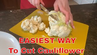 How To Cut Cauliflower Into Florets [upl. by Paucker]