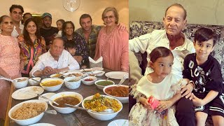 Salman Khan Arbaaz Khan Sohail Khan Celebrate Salim Khan 87th Birthday  Arpita Khan Helen Salma [upl. by Ennovyhs]