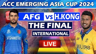 🔴Live  Sri Lanka A vs Afghanistan A  THE Final  Mens T20 Emerging Teams Asia Cup [upl. by Danae]