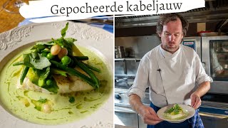 Koken met Rik de Jonge Gepocheerde Kabeljauw [upl. by Hadsall284]