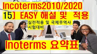 무역전문채널 무역타짜Incoterms 요약표표로 정리된 Simple한 도표 [upl. by Nolasba614]