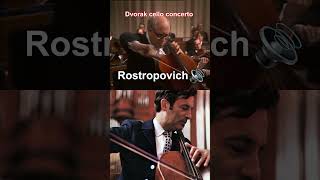 Rostropovich vs Shafran Dvorak cello concerto [upl. by Htor]