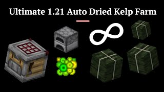 EasytoBuild Ultimate 121 Minecraft Auto Crafter Dried Kelp Farm Infinite XP Furnace Array [upl. by Townshend]