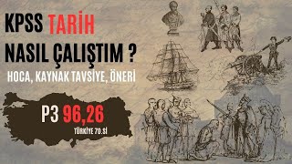 KPSS TARİH NASIL ÇALIŞTIM HOCA KAYNAK ÖNERİSİ ve TAVSİYELER [upl. by Wayolle]