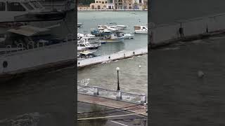 Maltese eoman looks at the sea before storm maltaisland birzebbuga october2024 [upl. by Kizzee]