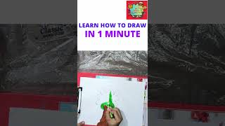 Learn in 1 Minute  How to Draw Tree [upl. by Haimirej]