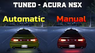 Tuned Acura NSX  Automatic vs Manual  Need for Speed Carbon [upl. by Odrick50]