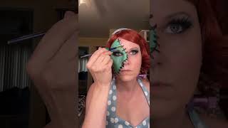 Frankenstein inspired Monster makeup Round 2 frankenstein monstermakeup makeuptutorial [upl. by Marja]