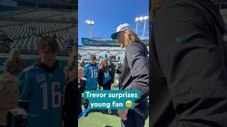 Jacksonville Jaguars QB Trevor Lawrence Meets Creator of his MyCauseMyCleats 🫶🏻 [upl. by Auhsot]