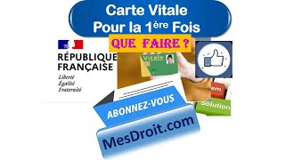 Carte Vitale  Comment obtenir sa Carte Vitale pour la première fois [upl. by Eymaj]