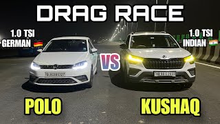 POLO GT 10 TSI VS SKODA KUSHAQ 10TSI DRAG RACE [upl. by Thelma]