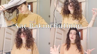 Saç Bakım Rutinim  Curly Hair Method [upl. by Ummersen]