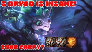 5 DRYAD IS INSANEGNAR CARRY TFT GAMEPLAY [upl. by Walcoff588]