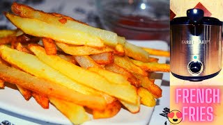 How to make French fries using Deep fryer 🍟🍟  Hand Cut French fries [upl. by Alyda171]