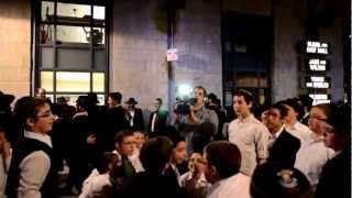 Hasidic Lubavitch Dance at BarMitzvah Celebration part 2 • בר מצווה שמחה גדולה [upl. by Erb240]