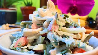 Curly Endives Salad in Chives Cashew Cream  Take 3 [upl. by Justen255]