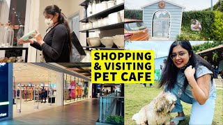 VISITING THIS PET CAFE IN BANGALORE WEEKEND VLOG SHOPPING AT WESTSIDE [upl. by Ripp754]