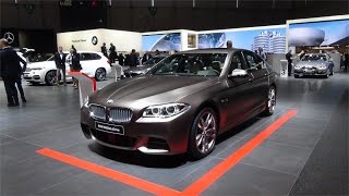 BMW M550d xDrive F10 Limousine Interior amp Exterior  Geneva Motorshow 2016 [upl. by Aisorbma582]