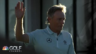 Bernhard Langer wins Charles Schwab Championship on 30foot putt  Golf Channel [upl. by Ecydnac903]