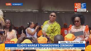 See how Aisha Jumwa was received by ODM members at Gladys Wanga Thanksgiving ceremony [upl. by Walden766]