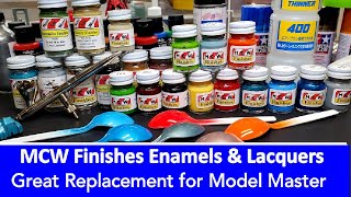 Testing MCW Finishes Enamels amp Lacquers  Great Replacement For Model Master [upl. by Norvall176]