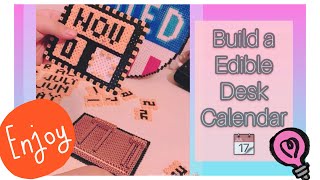 DESK CALENDAR  3D  Perler Beads  Tutorial [upl. by Macpherson]