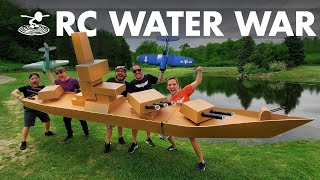 Largest RC Battleship VS RC Dive Bombers [upl. by Xonnel]