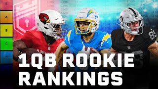 2024 Dynasty 1QB Rookie Rankings  Tiers [upl. by Nicola869]