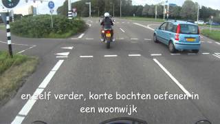 Motorrijvaardigheid korte bochten [upl. by Orfurd]