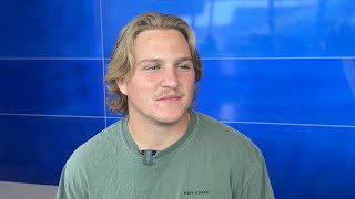 Boise State sophomore QB Maddux Madsen meets with the media to provide a fall camp update 882024 [upl. by Gran]