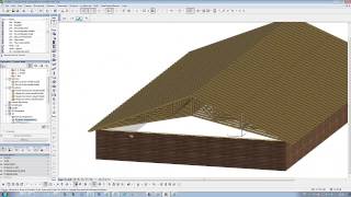 BIM med ArchiCAD Takstoler i fra RoofCon [upl. by Nirrad]