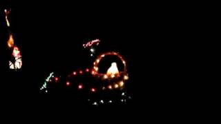 Helicopter in Christmas Light Display West of Carlinville IL [upl. by Abihsot]