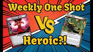 Weekly One Shot 17  Scarlet Witch Justice vs Ebony Maw Heroic  Marvel Champions Gameplay [upl. by Alletniuq]