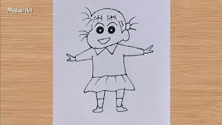 How To Draw Nene Sakurada From Shinchan  How To Draw Shinchan [upl. by Randi390]