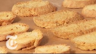 Savory Cheddar Biscotti  The New York Times [upl. by Adiol262]