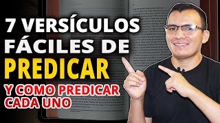 🔥 7 Versículos Bíblicos FÁCILES de PREDICAR y Cómo Predicar cada Uno por primera vez 📖🔴 [upl. by Lapointe329]