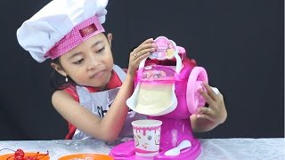 unboxing mainan anak ice cream maker  Make Your Own Ice Cream [upl. by Karlin]