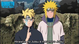 Boruto revela como criou seu próprio Hiraishin no Jutsu e superou Minato  Boruto Two Vortex OFICIAL [upl. by Nerty]