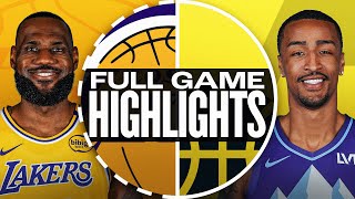 LAKERS at JAZZ  FULL GAME HIGHLIGHTS  December 1 2024 [upl. by Enriqueta396]