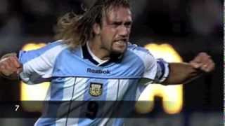 Batistuta Top 10 Goals ● Argentina ● HQ [upl. by Wetzell]