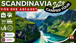 Schweden 🇸🇪 Norwegen 🇧🇻 Scandinavia Camper Tour 👉Vor der Abfahrt 👉 Maut Zoll und Preise usw VLOG [upl. by Cavan187]