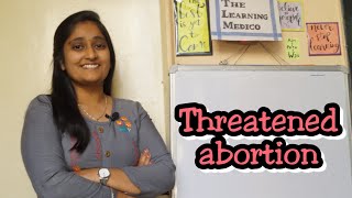 Threatened abortion easy explanation in hindi [upl. by Atinej]