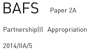 BAFS Accounting 急救包 L2aPartnership Appropriation [upl. by Zales]