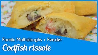 CODFISH RISSOLE in the Forming and Encrusting Machine Formix Multidough BRALYX [upl. by Haleigh18]