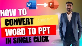 How to Convert Microsoft Word to Powerpoint Presentation [upl. by Irrok]